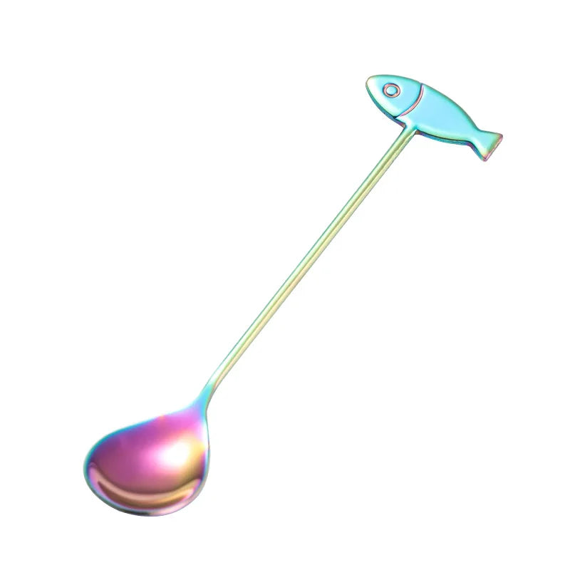 Cute Cat Coffee Spoon 304 Stainless Steel – Dessert & Ice Cream Spoon