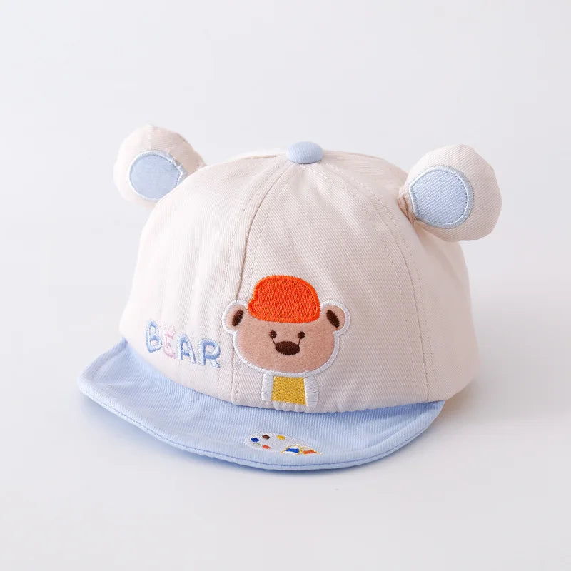 Cartoon Bear Baby Cap UK Cute Kids Baseball Sun Hat
