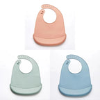 BPA Free Silicone Baby Bib Waterproof Feeding Bib