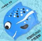 Cartoon Clownfish Kids Silicone Swimming Cap Waterproof Swim Hat