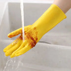 Latex Dishwashing Gloves Waterproof Kitchen Gloves