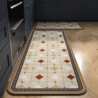 Kitchen Mat Absorbent Printed Rug Non-Slip Long Floor Carpet