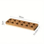 Wooden Egg Holder Rustic Egg Storage Rack