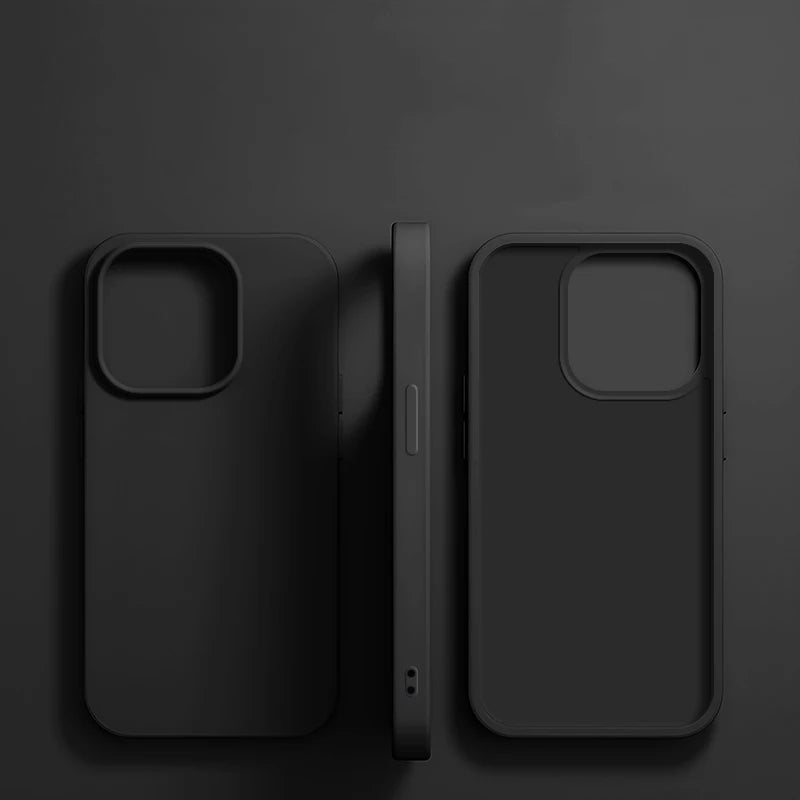Luxury Liquid Silicone Shockproof Case for iPhone 11-16 Pro Max
