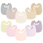 4PCS Muslin Baby Bibs Soft Cotton Burp Cloth Set for Newborns