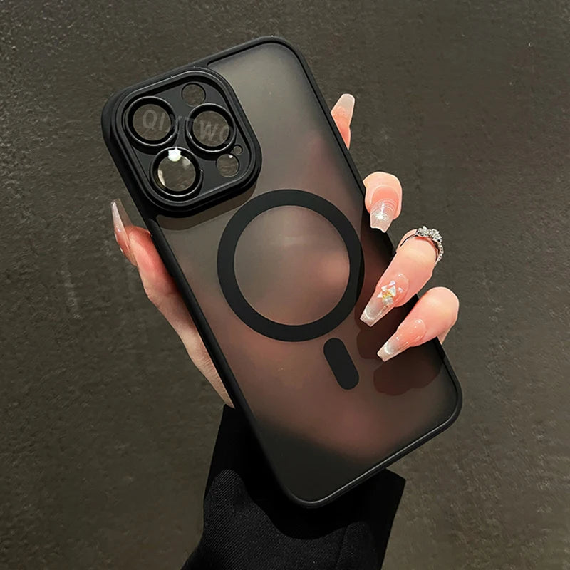 Luxury Armor For Magnetic Wireless Charging Case For iPhone 11 12 13 14 15 16 17 AirProMax Plus