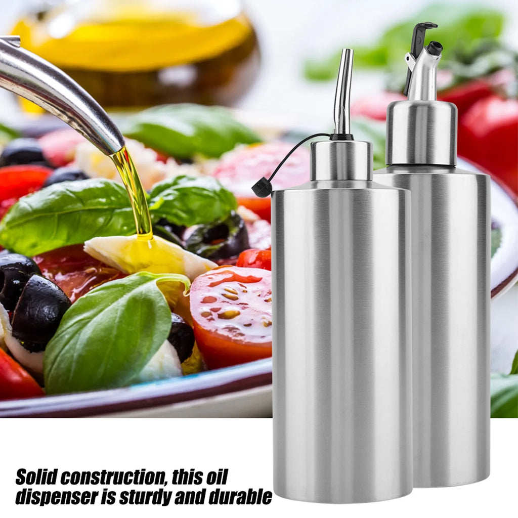 Stainless Steel Oil Bottle Kitchen Oil & Sauce Dispenser