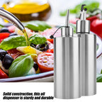 Stainless Steel Oil Bottle Kitchen Oil & Sauce Dispenser