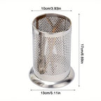 Stainless Steel Cutlery Holder Drain Rack Basket