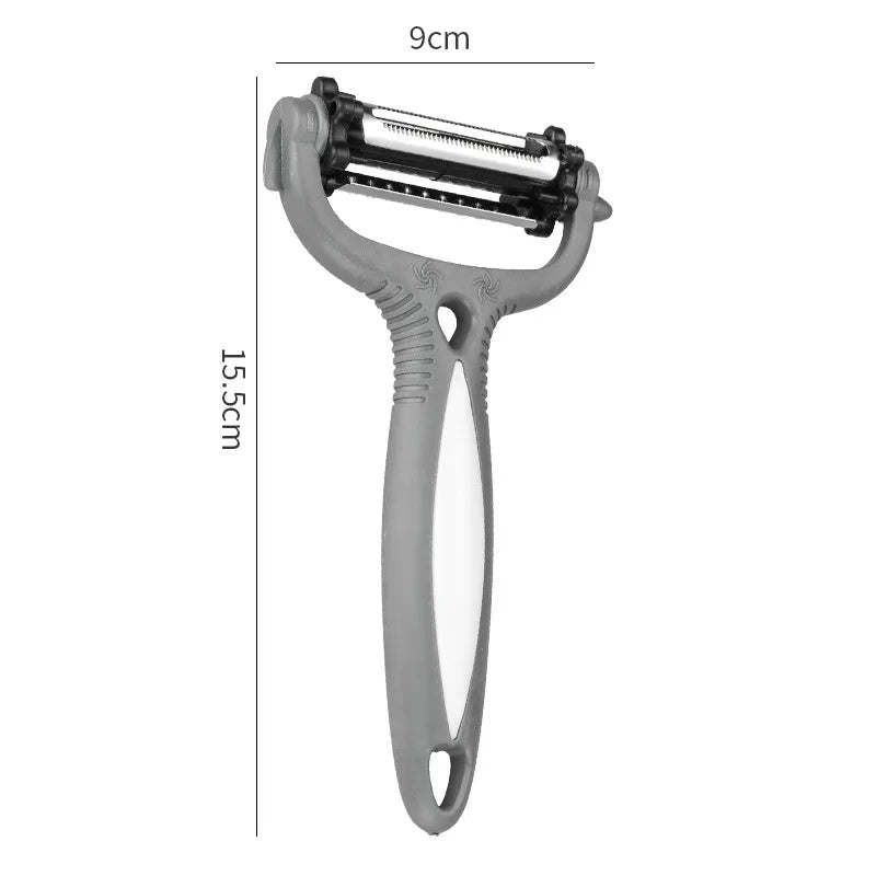 360 Degree Rotary Peeler 3-in-1 – Multifunction Vegetable & Fruit Cutter Slicer