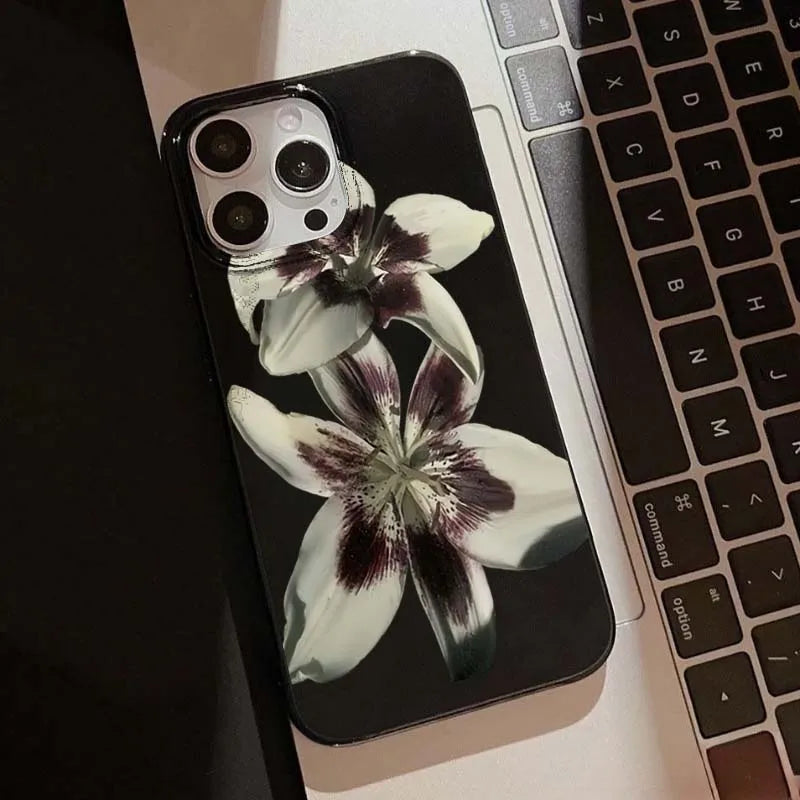 Lily Orchid Flower iPhone Case for iPhone 17 16 15 14 Pro Max Cover