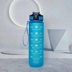 1000ml Motivational Sports Water Bottle with Time Marker