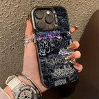 Pink Graffiti Art Case for iPhone 11 12 13 14 15 16 17 Pro Max