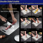 WXCOO Stainless Steel Cutting Board Double-Sided