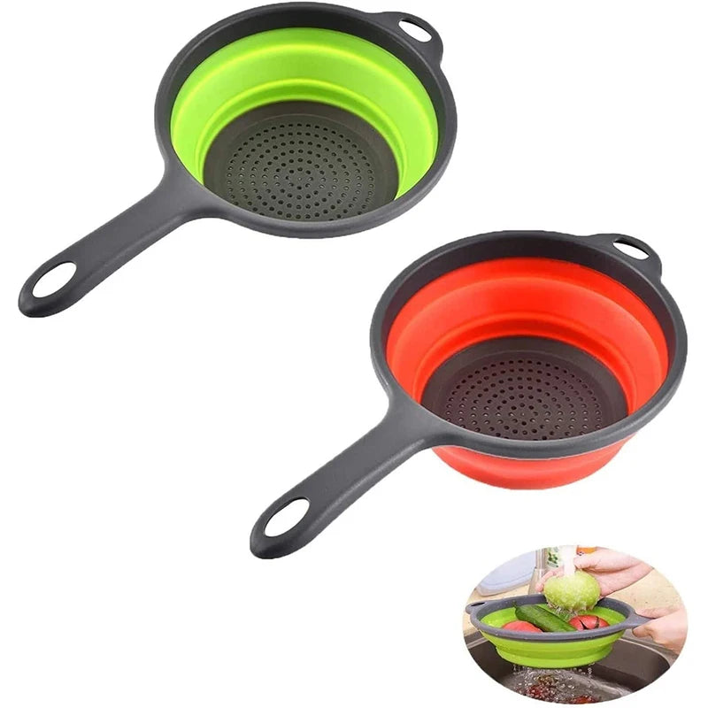 Collapsible Silicone Colander Folding Strainer Main image