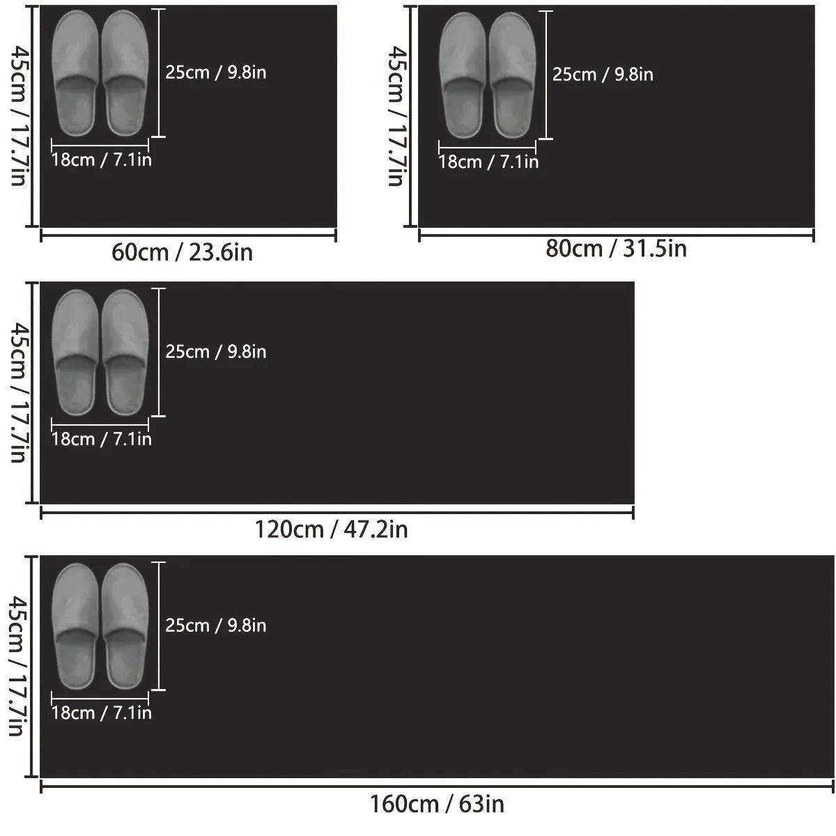 Long Diatom Mud Kitchen Carpet Absorbent Non-Slip Floor Mat