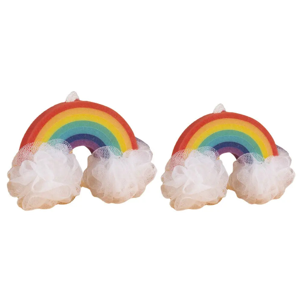 2PCS Baby Bath Sponge Soft Exfoliating Loofah Shower Ball Set