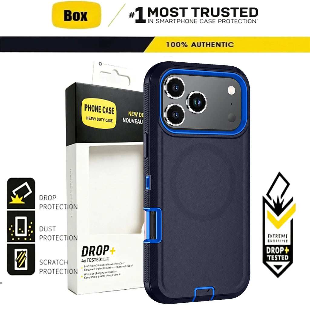 Heavy Duty iPhone Case with MagSafe Shockproof Protection