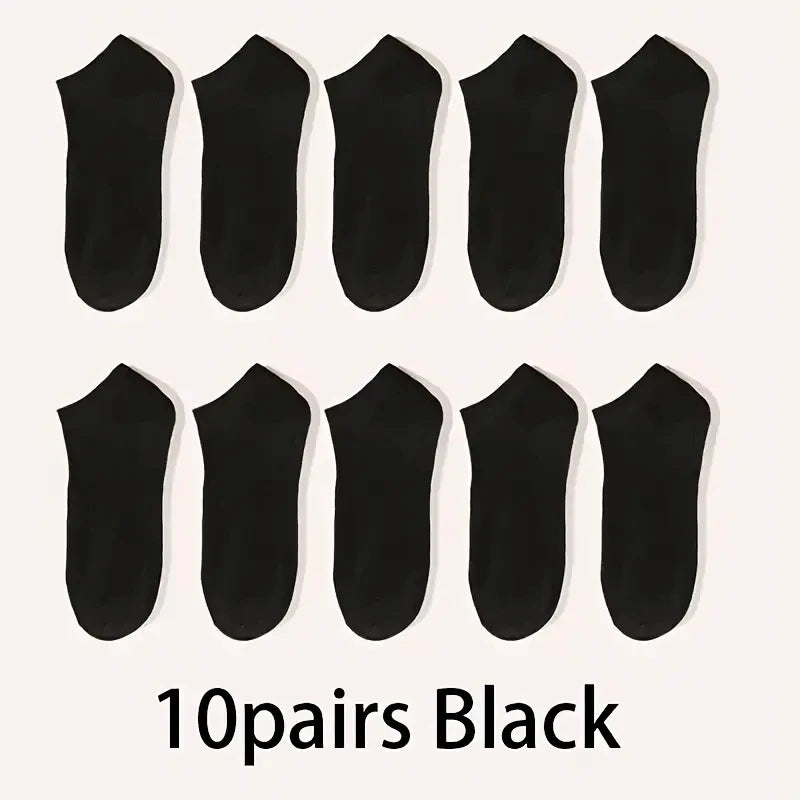 Unisex Ankle Socks Breathable Lightweight Sports Trainer Socks 5-10 Pack