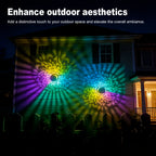 Solar Flower Fence Light Waterproof Metal Garden Wall Lantern