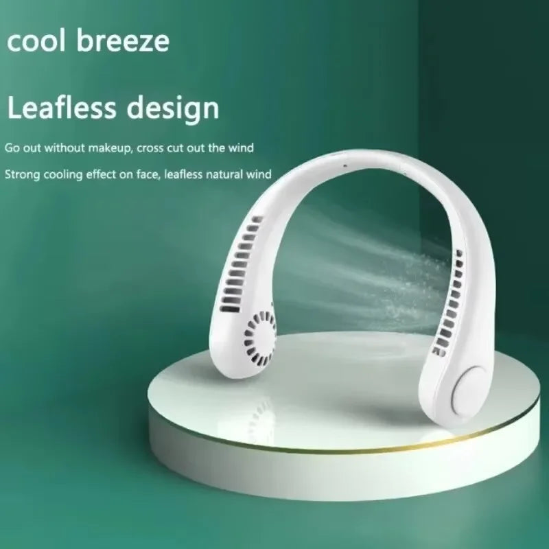 Hands-Free Neck Fan UK USB Rechargeable Bladeless Cooling Fan
