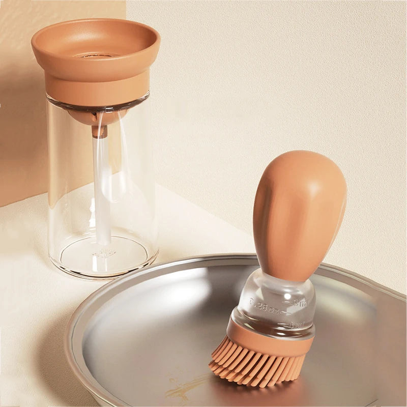 Portable Silicone Oil Bottle Brush BBQ Cooking & Baking Oil Dispenser Secondary image