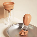 Portable Silicone Oil Bottle Brush BBQ Cooking & Baking Oil Dispenser