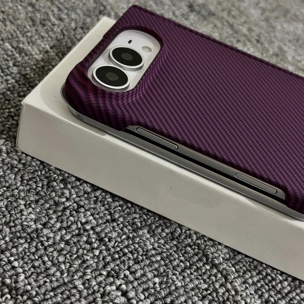 Carbon Fiber iPhone Duo Case | MagSafe Hinge Protection
