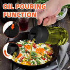 2-in-1 Olive Oil Sprayer Bottle Spray & Pour 470ML Glass Dispenser