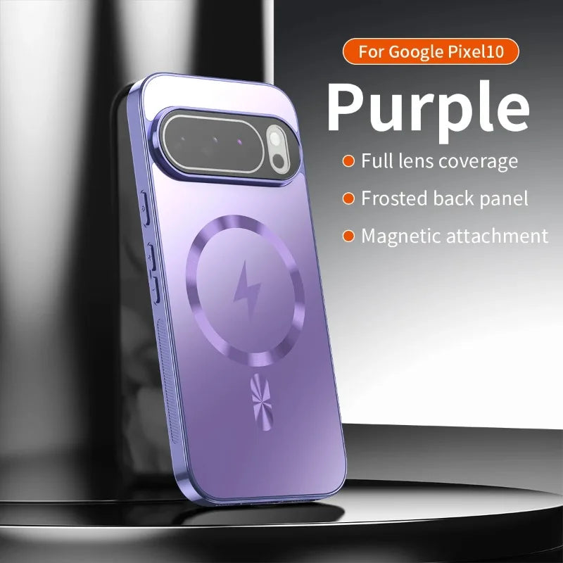 Magnetic Shockproof Matte Case For Google Pixel 10 Pro XL 9A 8A 7A