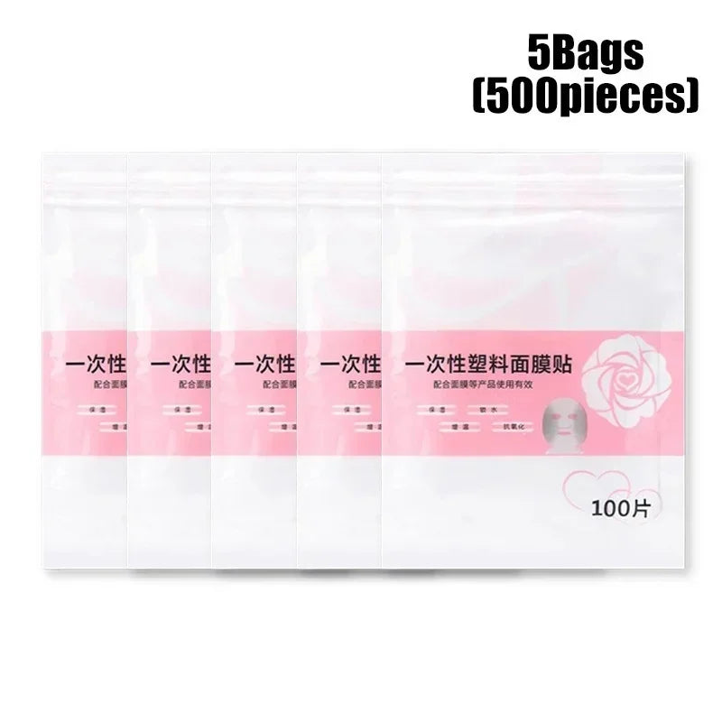 Disposable Face and Neck Mask Film for Deep Serum Absorption Spa