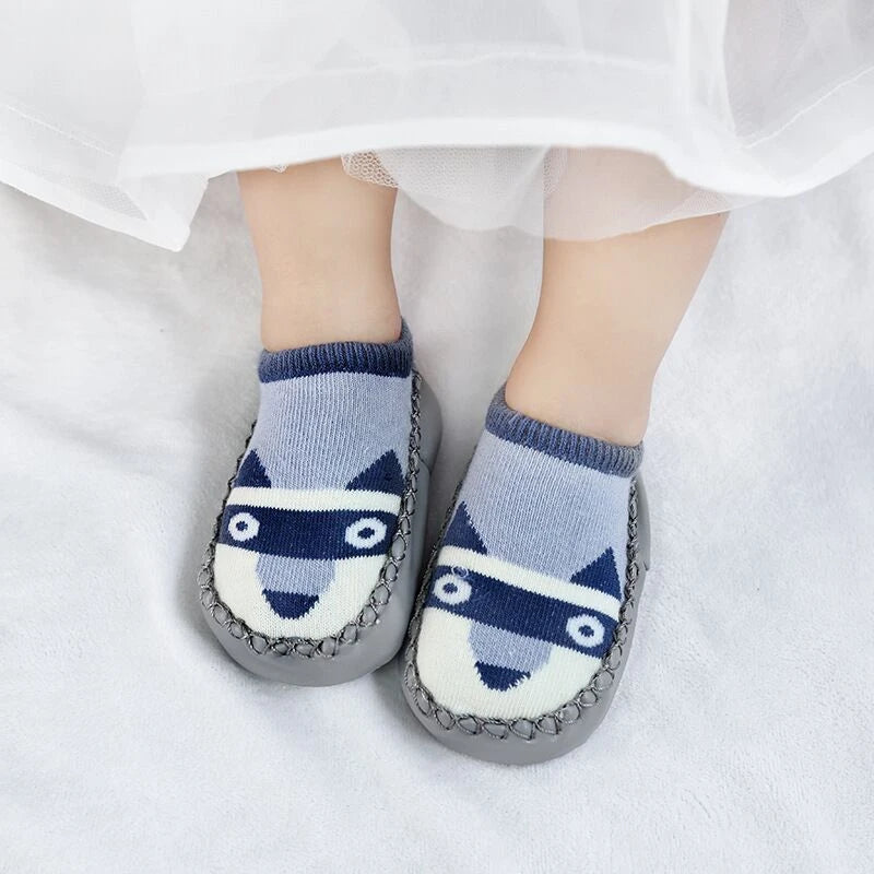 Baby Socks Slippers Rubber Sole Anti-Slip Indoor Shoes for Toddlers