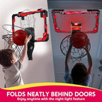 Mini Basketball Hoop | Light-Up Over the Door Hoop for Kids