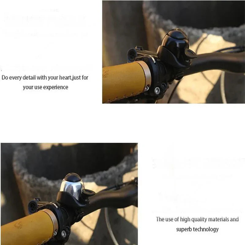 360° Rotating Aluminum Bike Bell Loud Bicycle Handlebar Horn for MTB & Road Bikes