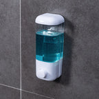 Wall Mounted Soap Dispenser Non Drill Bathroom Shampoo & Disinfectant Bottle