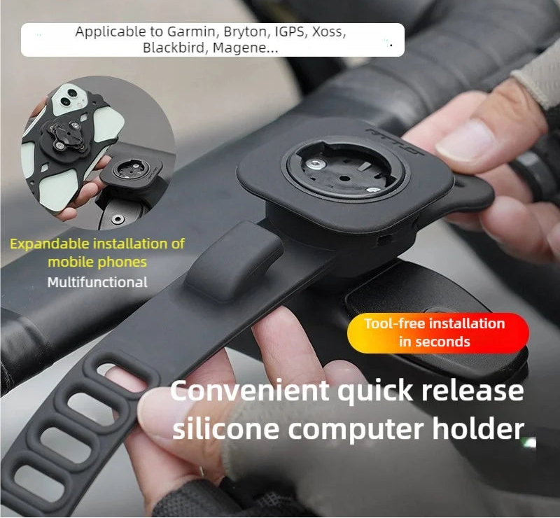 Silicone Bike Computer Mount GUB 630 GPS Speedometer Holder MTB