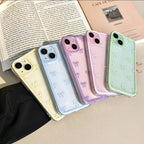 Cute Pink Bow Clear Case for iPhone 11 12 13 14 15 Pro Max