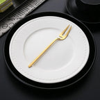 Stainless Steel Fruit Fork Dessert, Salad & Cocktail Pickle Fork Tableware