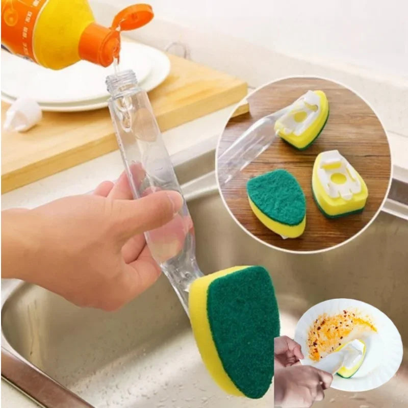 Replaceable Sponge Cleaning Brush Dish & Sink Brush Main image