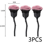 Flower Nail Brush Rose Shape Manicure Brush for Nail Art Cleaning