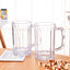 500ml Transparent Plastic Beer Mug Unbreakable Drink Cup