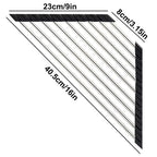 Roll-Up Triangle Dish Drying Rack Foldable Sink Corner Organizer