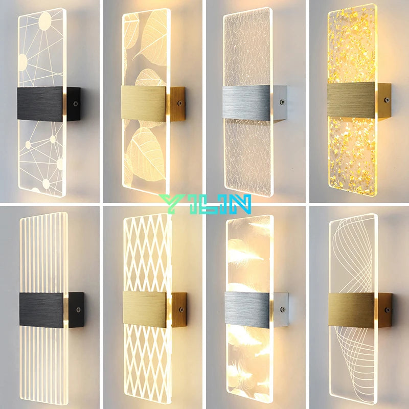 Modern Acrylic LED Wall Lamp Nordic Bedside Light