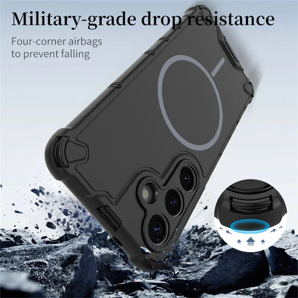 MagSafe Armor Bumper Case for Samsung Galaxy S23 S24 S25 S26