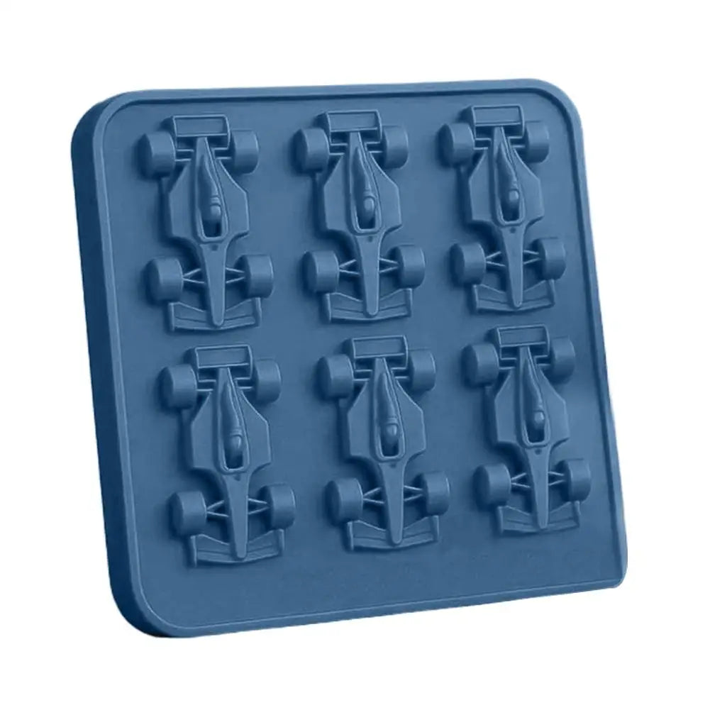 Formula Racing Car Ice Mold 3D Silicone Ice Cube Tray for Drinks & Jelly