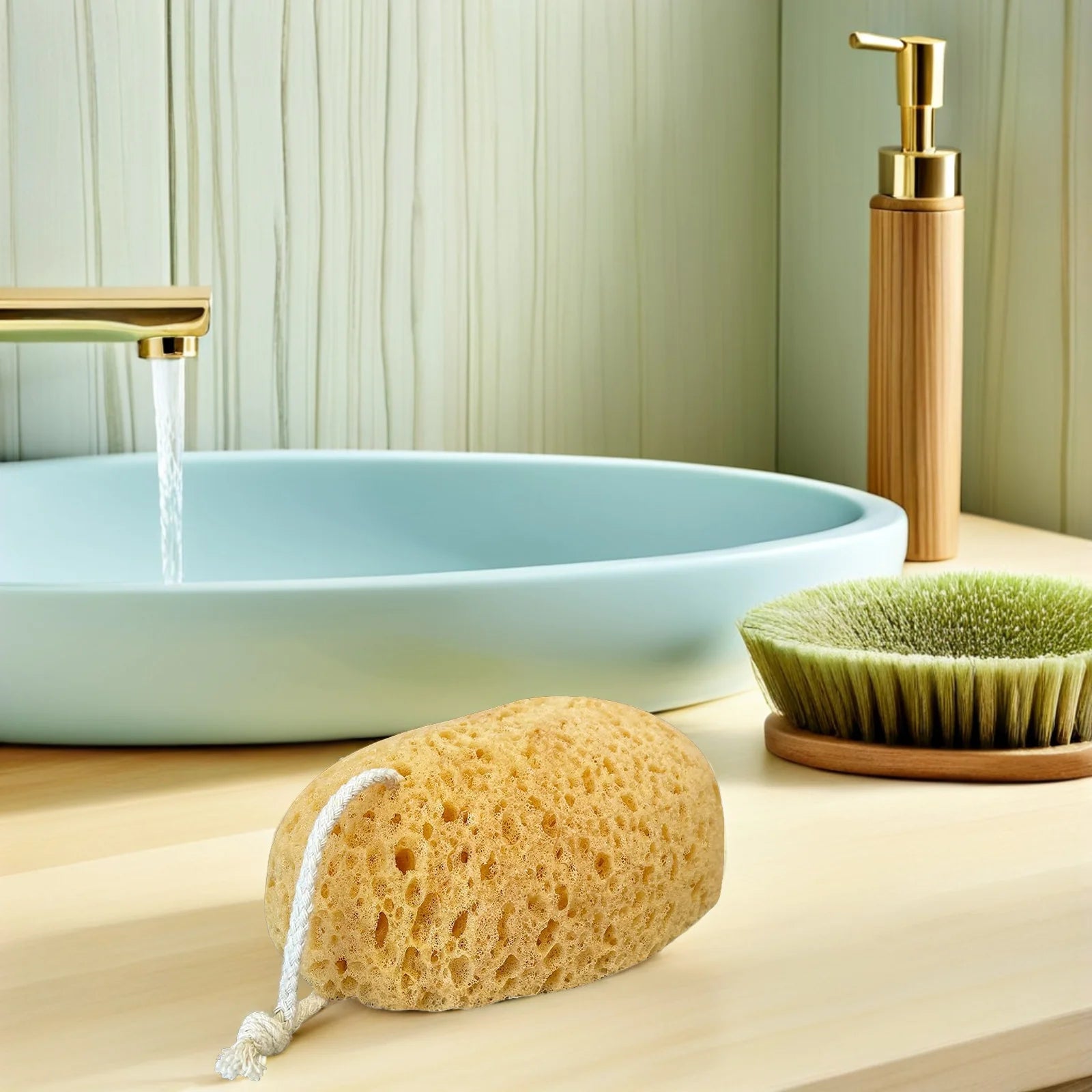 2PCS Bath Sponge Set Soft Exfoliating Shower Loofah for Baby & Adults