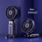 Portable Mini Folding Desk Fan USB Rechargeable Cooling Cooler Fan