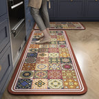Kitchen Mat Absorbent Printed Rug Non-Slip Long Floor Carpet