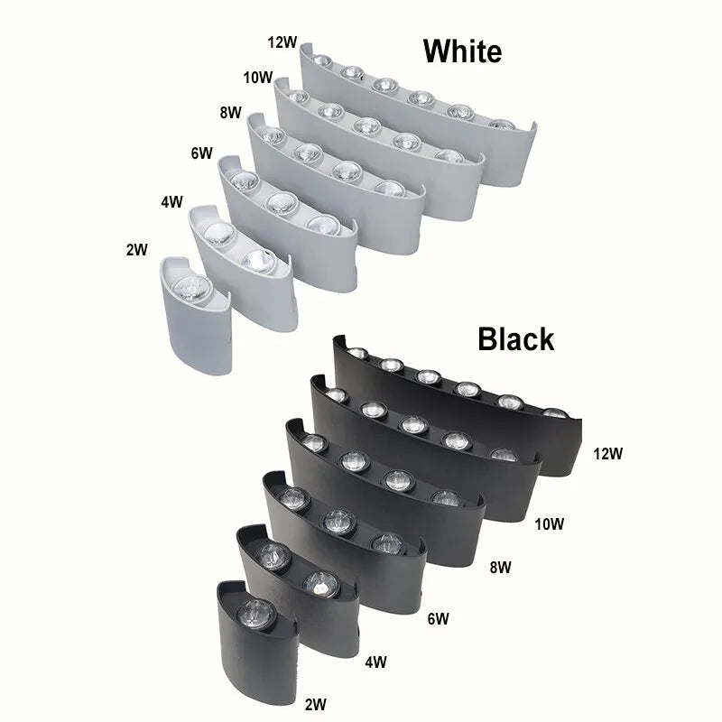 Modern LED Wall Sconce Up Down Indoor Outdoor Light