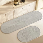 Anti-Slip Diatomite Kitchen Mat Super Absorbent Long Floor Rug